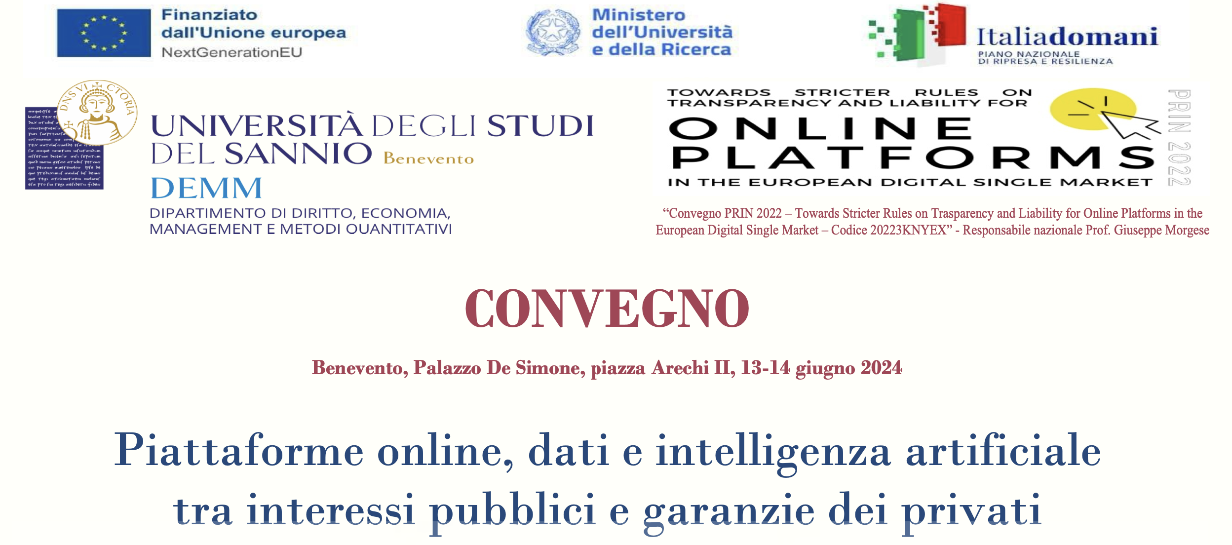 Piattaforme online, dati e intelligenza artificiale tra interessi pubblici e garanzie dei privati